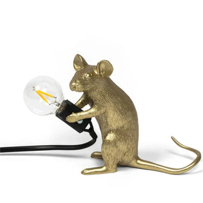 Moderne LED Tier Tischlampen: Harzratte, Katze und Eichhörnchen Nachtlichter