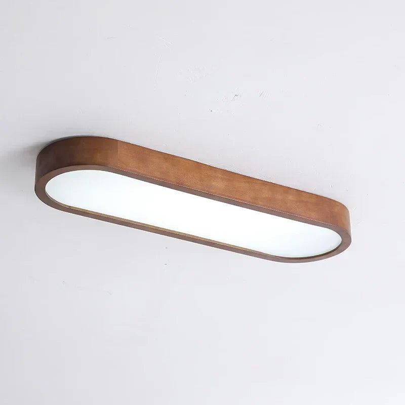 Energiesparende Holz-LED-Deckenleuchte