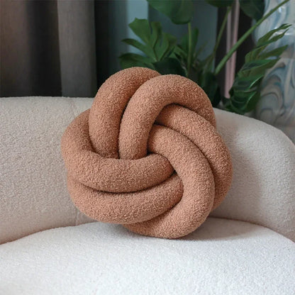 Nordic Cotton Boucle Knoten Kissen | Heim Zeile