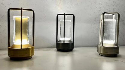 Wiederaufladbare kabellose LuxuryGlow Tischlampe - Elegante kabellose Lampe für jede Stimmung