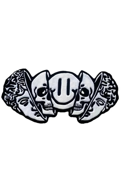 Skull Schwarzer Teppich