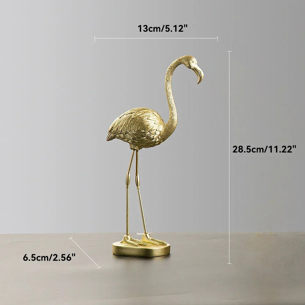 Nordic Flamingo Figur Figur Statue Skulptur Wohnzimmer Büro Hochzeitsfeier Ornamente Wohnkultur Dekoration Zubehör