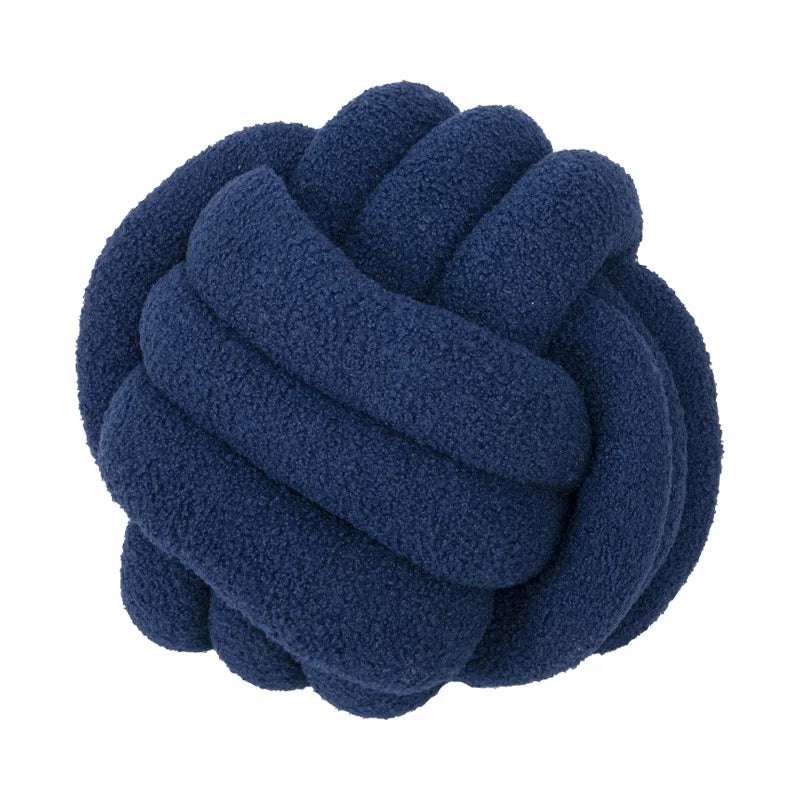 Wurfkissen - Gemütlich - Handgeknüpfter Ball - Schaffell