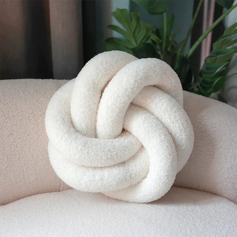Nordic Cotton Boucle Knoten Kissen | Heim Zeile