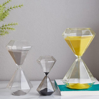 5–60 Minuten Diamant-Stundenglas, Sanduhr, Sanduhr, Kindergeschenk, Sanduhr, Wohnkultur, erhältlich in mehreren Farbvarianten