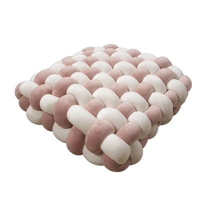 Chunky Woven Knot Cushion | Heim Zeile