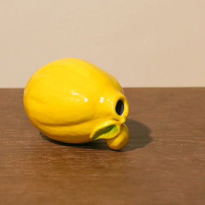 Zitronen Keramik Vase