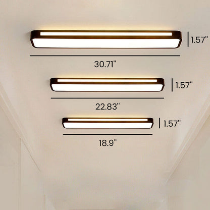 Minimalistische LED-Deckenlampe aus Eisen und Acryl
