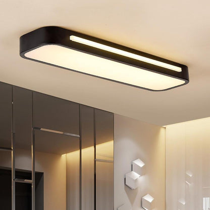 Minimalistische LED-Deckenlampe aus Eisen und Acryl
