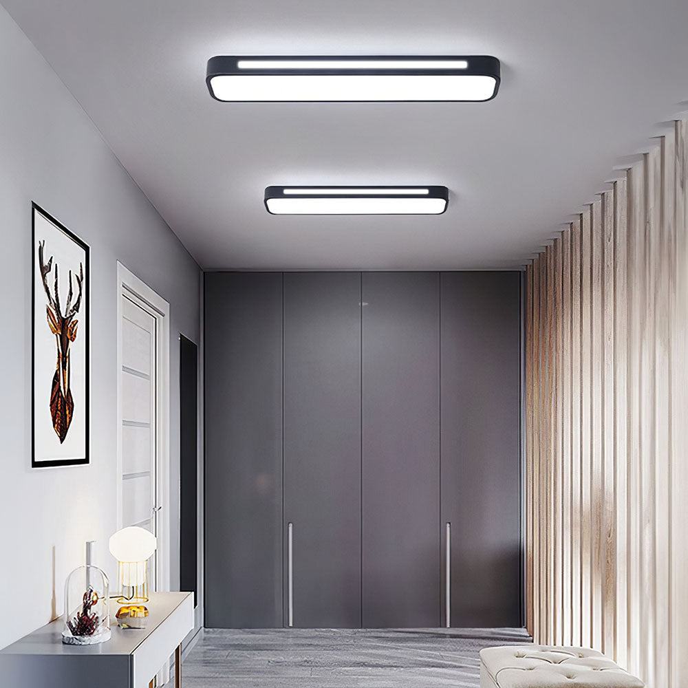 Minimalistische LED-Deckenlampe aus Eisen und Acryl