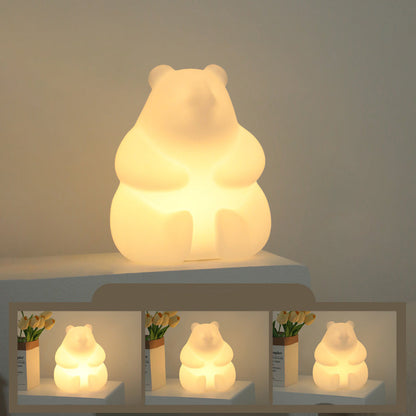 Zeitgenössische kreative Bär PE LED Tischlampe für das Wohnzimmer