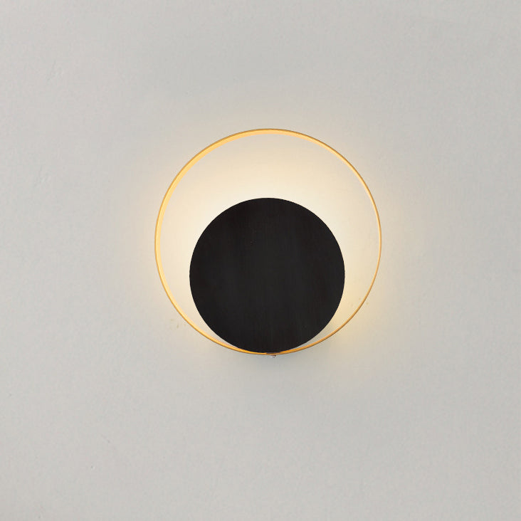 Moderner minimalistischer Eisenkreisring 1-Licht Wandlampe für das Schlafzimmer