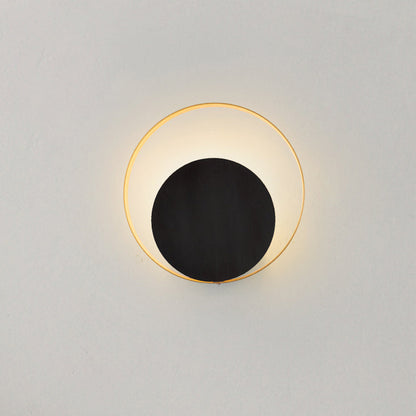 Moderner minimalistischer Eisenkreisring 1-Licht Wandlampe für das Schlafzimmer