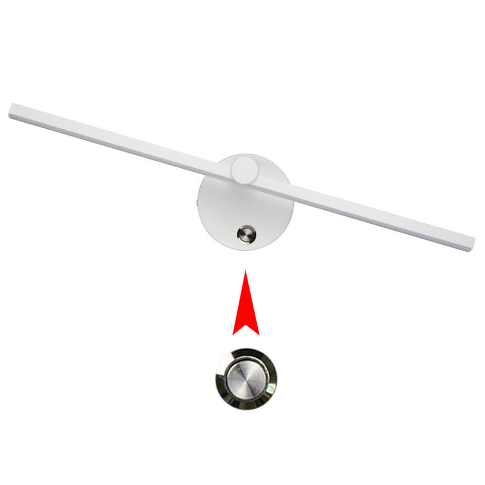 Nordic Minimalist Aluminium Langstreifen Schalter LED Spiegel Wandlicht Lampe