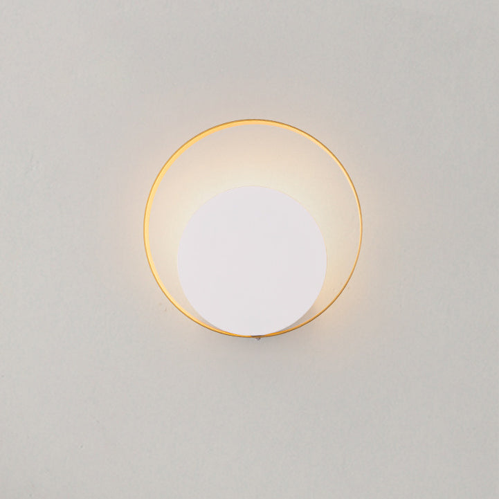 Moderner minimalistischer Eisenkreisring 1-Licht Wandlampe für das Schlafzimmer