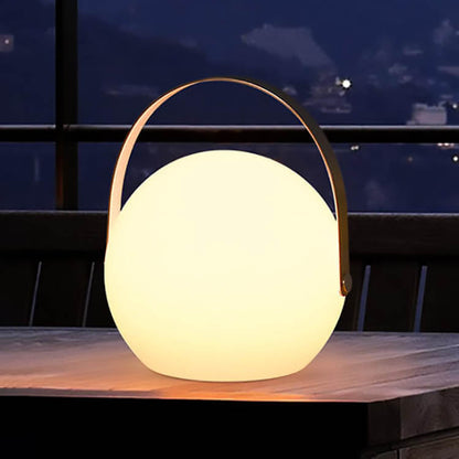 Moderne Einfachheit Kunststoff rund quadratisch Hand-LED-Tischlampe für den Außenbereich