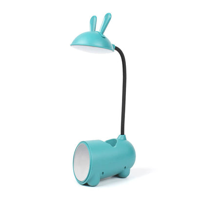 Cartoon Kreativ Rabbit LED Touch USB Stift Halter Schreibtisch Lampe