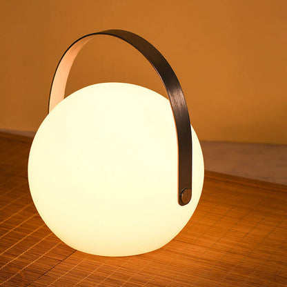 Moderne Einfachheit Kunststoff rund quadratisch Hand-LED-Tischlampe für den Außenbereich