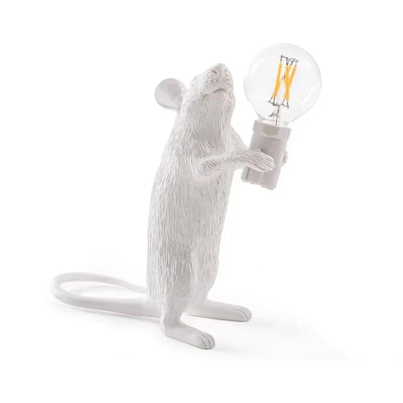 Moderne LED Tier Tischlampen: Harzratte, Katze und Eichhörnchen Nachtlichter
