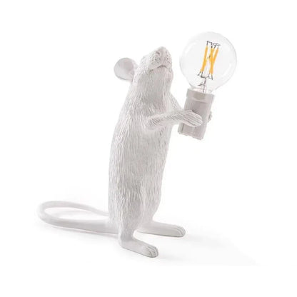 Moderne LED Tier Tischlampen: Harzratte, Katze und Eichhörnchen Nachtlichter