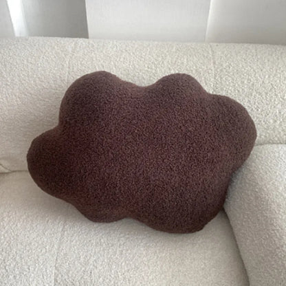 Nordic Bouclé Abstract Kissen – Minimalistisches Plüschkissen | Heim Zeile
