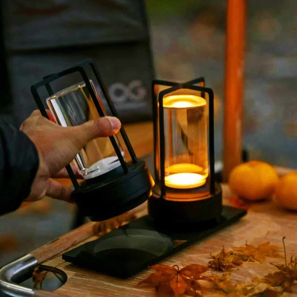 Wiederaufladbare kabellose LuxuryGlow Tischlampe - Elegante kabellose Lampe für jede Stimmung