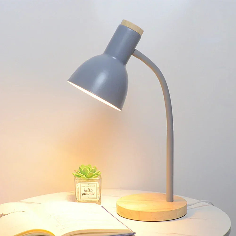Herbst- und Winterbeleuchtung | Nordeuropäische kreative Holzkunst Eisen LED Schreibtischlampe - Moxie