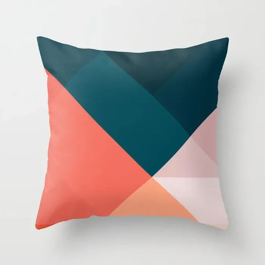 Moderne abstrakte geometrische bunte Kissenbezüge 45x45cm Kissenhüllen Für Sofa Wurfkissen 60x60cm 50x50cm Trendige Wohnkultur | Heim Zeile