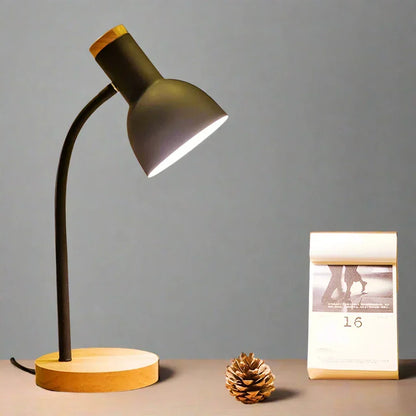 Herbst- und Winterbeleuchtung | Nordeuropäische kreative Holzkunst Eisen LED Schreibtischlampe - Moxie