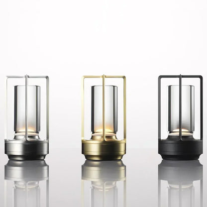 Wiederaufladbare kabellose LuxuryGlow Tischlampe - Elegante kabellose Lampe für jede Stimmung