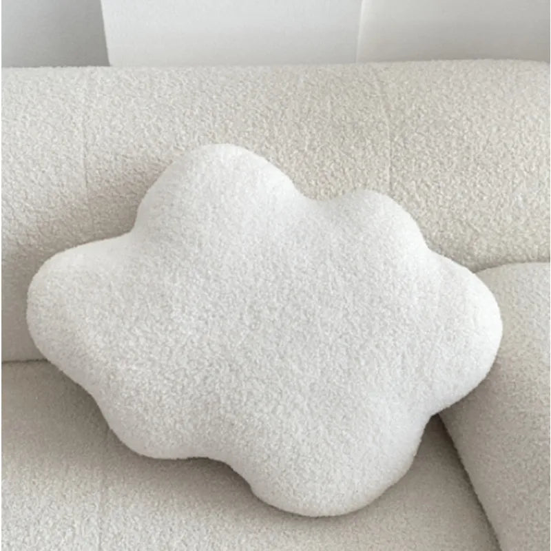 Nordic Bouclé Abstract Kissen – Minimalistisches Plüschkissen | Heim Zeile