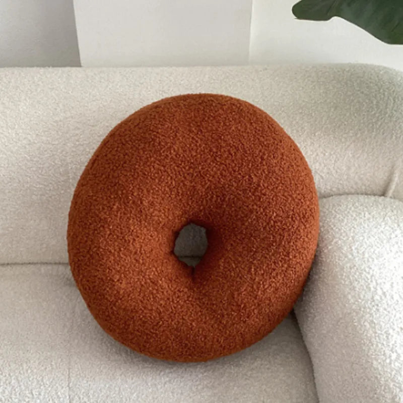Nordic Bouclé Abstract Kissen – Minimalistisches Plüschkissen | Heim Zeile