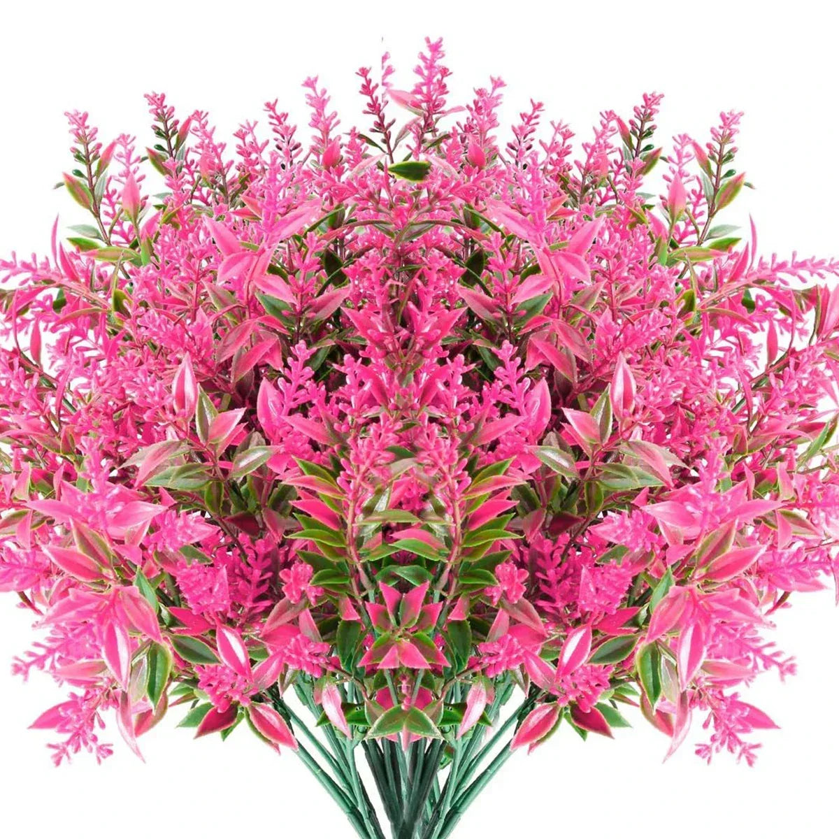 Florabell 12-teiliges Set Künstliche Lavendel Künstliche Pflanzen für Hochzeiten, Vasen, Girlanden & Dekoration für Innen & Außen