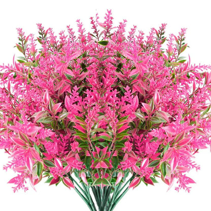 Florabell 12-teiliges Set Künstliche Lavendel Künstliche Pflanzen für Hochzeiten, Vasen, Girlanden & Dekoration für Innen & Außen