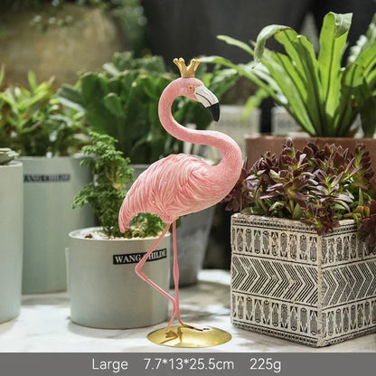 Nordic Flamingo Figur Figur Statue Skulptur Wohnzimmer Büro Hochzeitsfeier Ornamente Wohnkultur Dekoration Zubehör