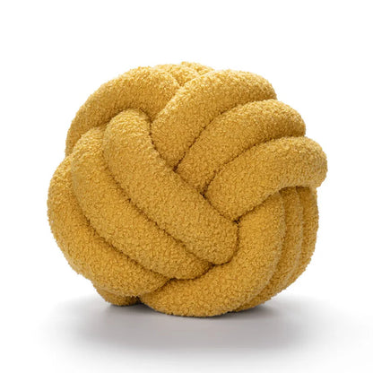 Wurfkissen - Gemütlich - Handgeknüpfte Kugel - Schafsfell