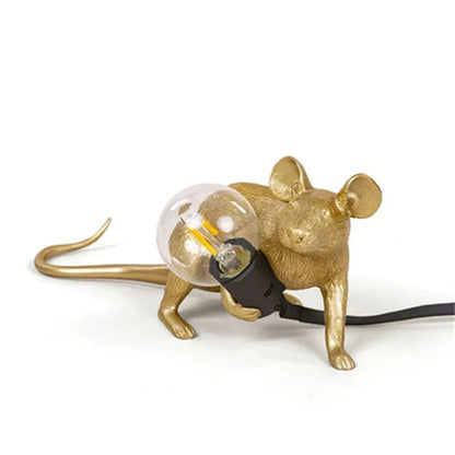 Moderne LED Tier Tischlampen: Harzratte, Katze und Eichhörnchen Nachtlichter