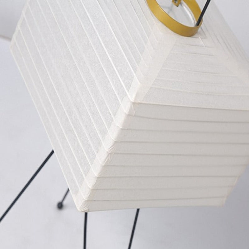 Japanische kreative Papier-Stehlampe mit Dreibeinständer