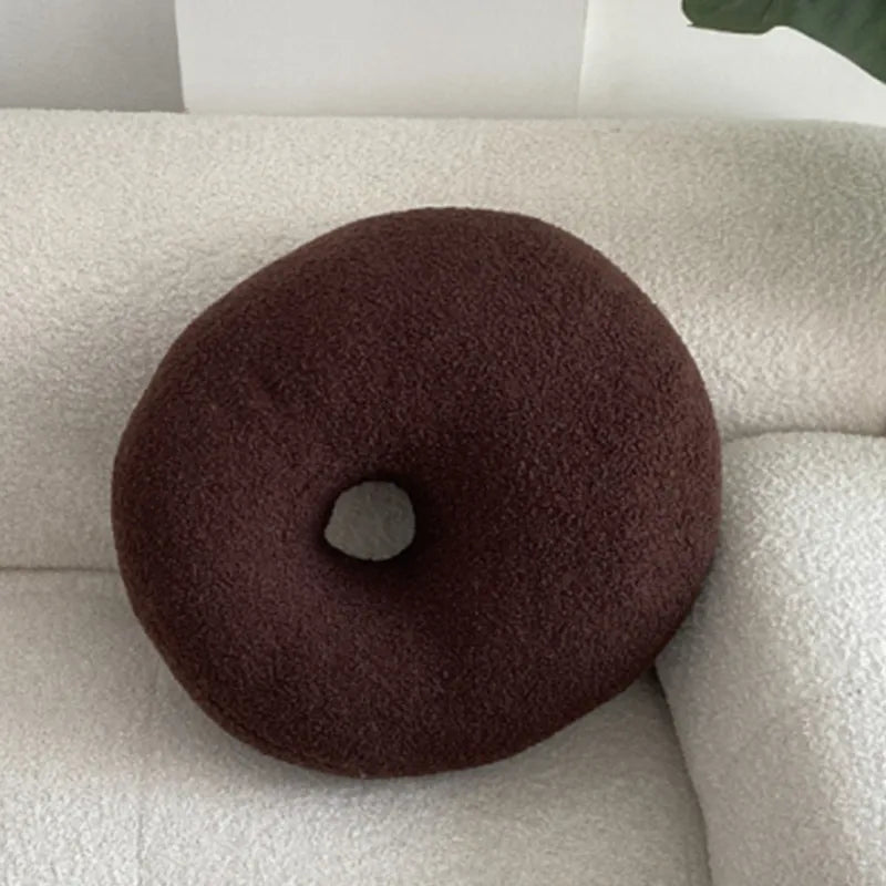 Nordic Bouclé Abstract Kissen – Minimalistisches Plüschkissen | Heim Zeile