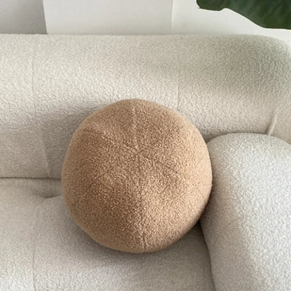 Nordic Bouclé Abstract Kissen – Minimalistisches Plüschkissen | Heim Zeile