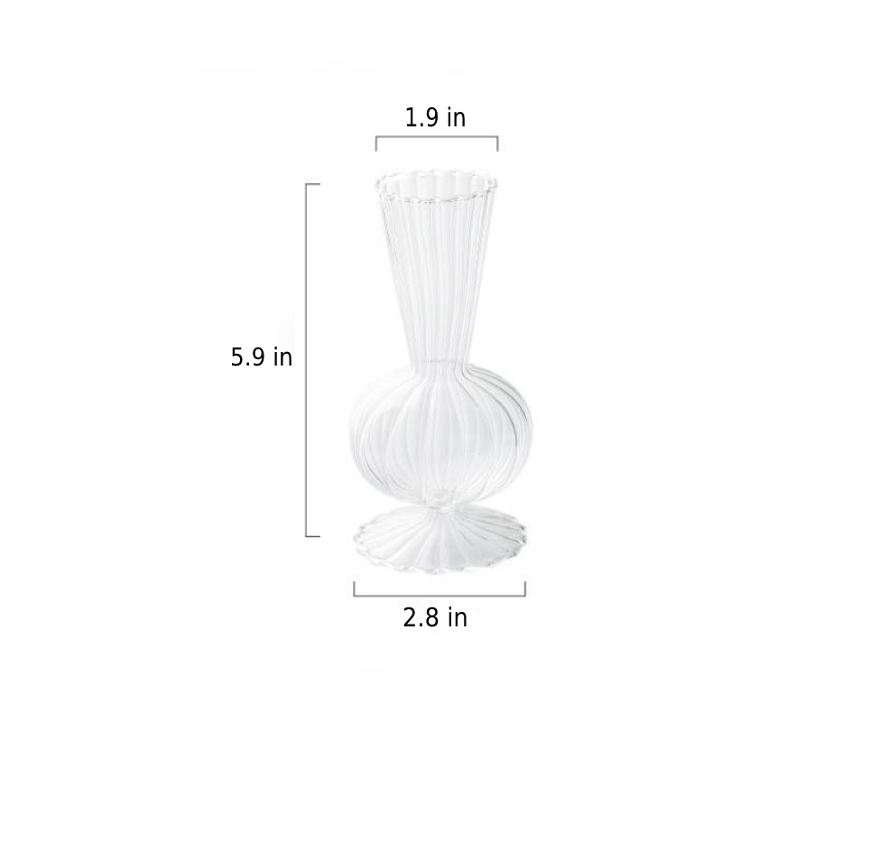 Blütenblatt-strukturierte-Glas Akzente & Vasen