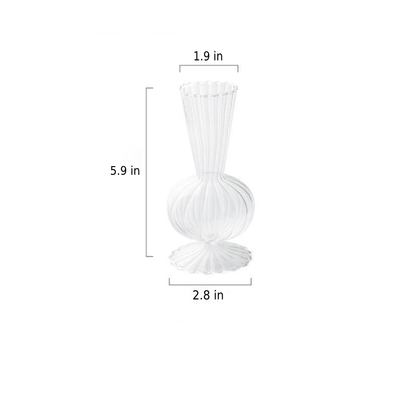 Blütenblatt-strukturierte-Glas Akzente & Vasen