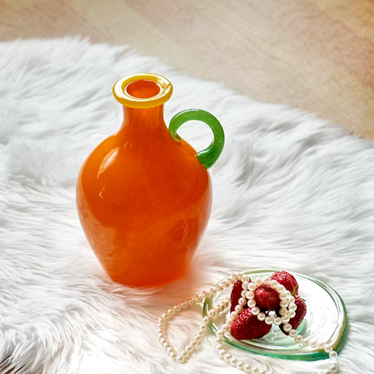 Vintage-Buntglas-Binauralvase