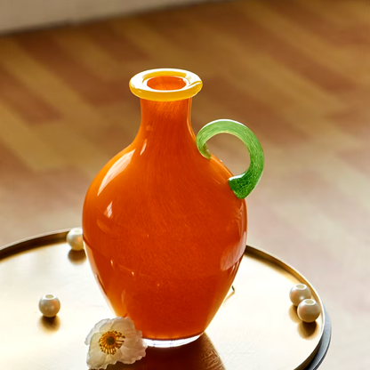 Vintage-Buntglas-Binauralvase