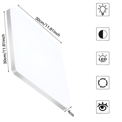 Quadratische LED-Deckenleuchte – Gleichmäßiges, Angenehmes Licht | SuitaHeim Zeilee für Wohnzimmer & Badezimmer
