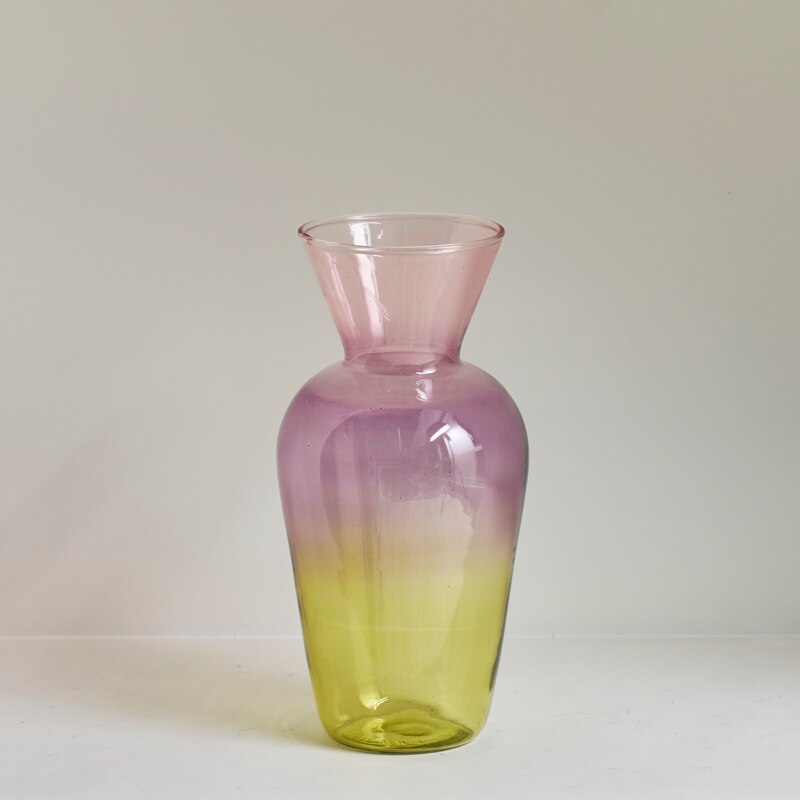 Gradient farbige Glasvase