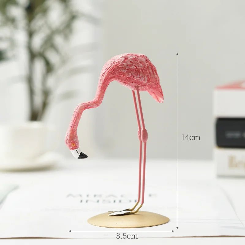 Nordic Flamingo Figur Figur Statue Skulptur Wohnzimmer Büro Hochzeitsfeier Ornamente Wohnkultur Dekoration Zubehör