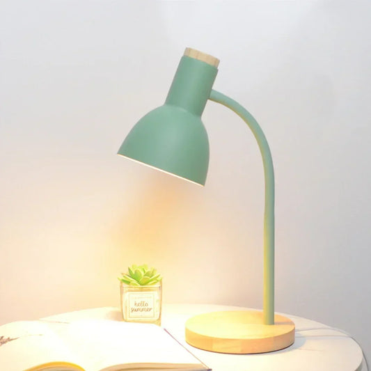 Herbst- und Winterbeleuchtung | Nordeuropäische kreative Holzkunst Eisen LED Schreibtischlampe - Moxie