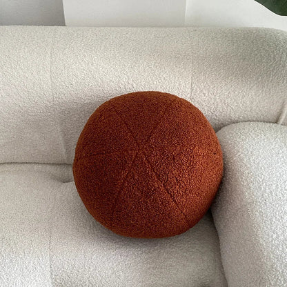 Nordic Bouclé Abstract Kissen – Minimalistisches Plüschkissen | Heim Zeile