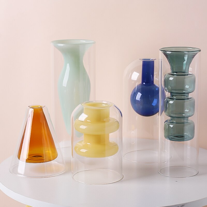 Bubbly Glass Vasen - Undurchsichtig